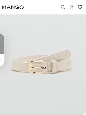 THIN FAUX CROCODILE LEATHER BELT.New no tags